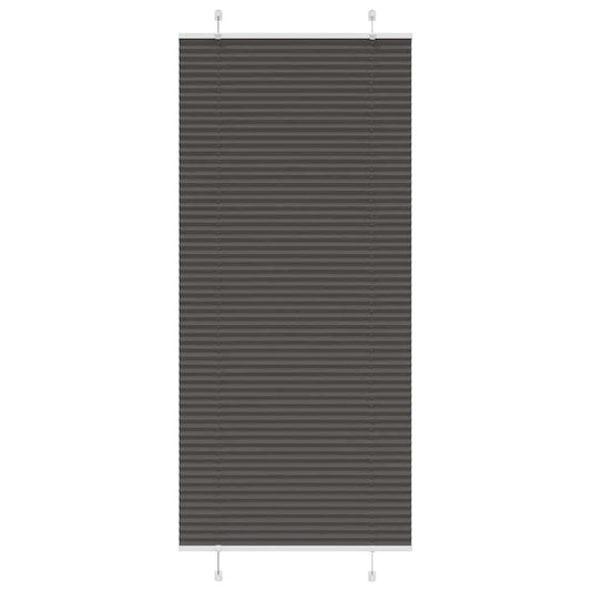 pliszírozott redőny fekete 95x200 cm szövetszélesség 94,4 cm