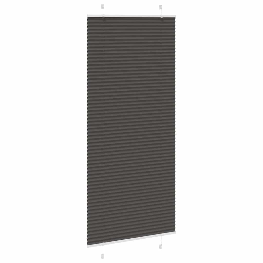 pliszírozott redőny fekete 95x200 cm szövetszélesség 94,4 cm