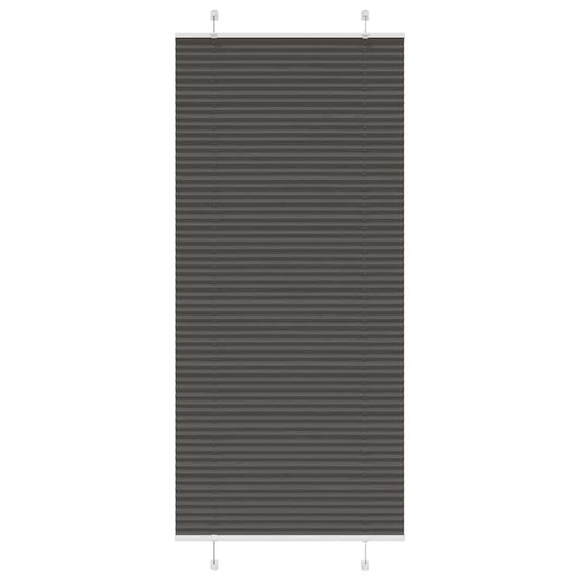 pliszírozott redőny fekete 100x200 cm szövetszélesség 99,4 cm