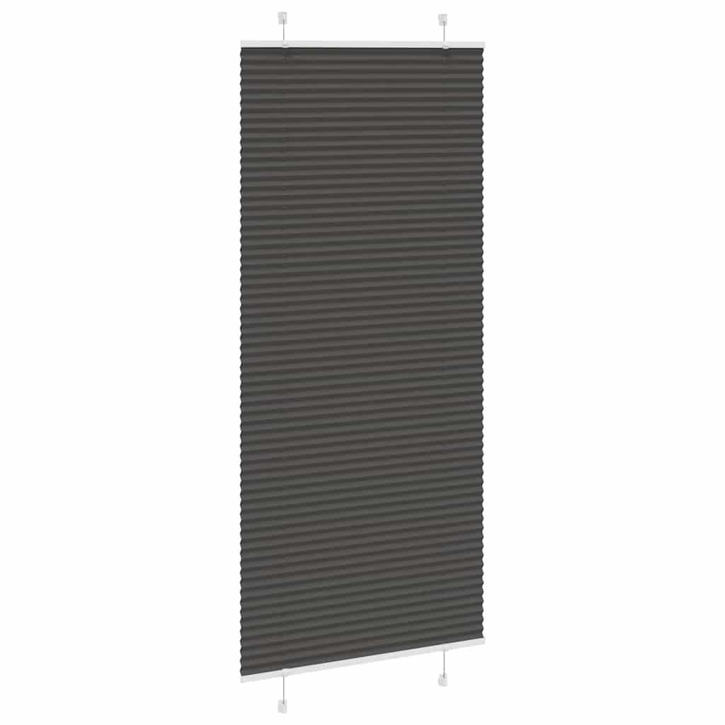 pliszírozott redőny fekete 100x200 cm szövetszélesség 99,4 cm