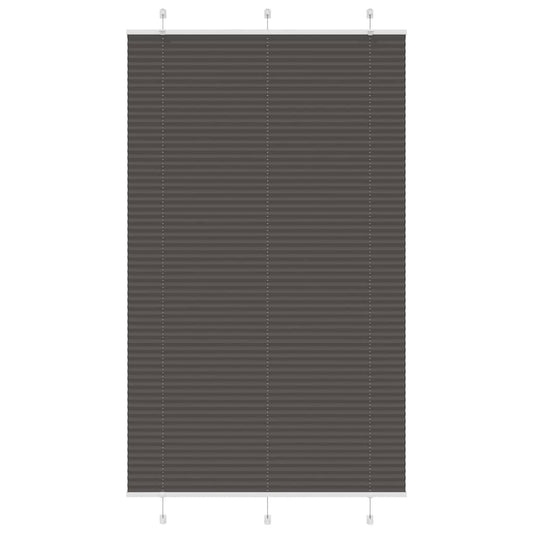 pliszírozott redőny fekete 120x200 cm szövetszélesség 119,4 cm