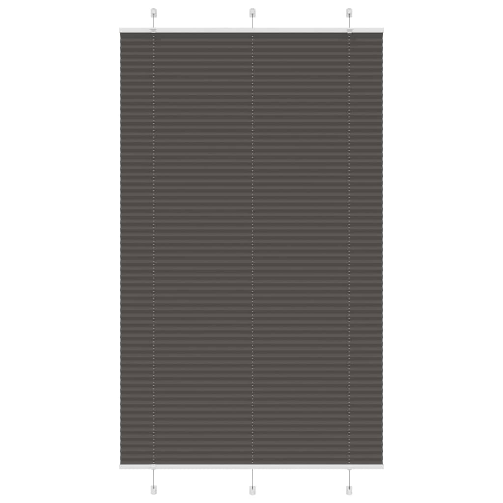 pliszírozott redőny fekete 120x200 cm szövetszélesség 119,4 cm