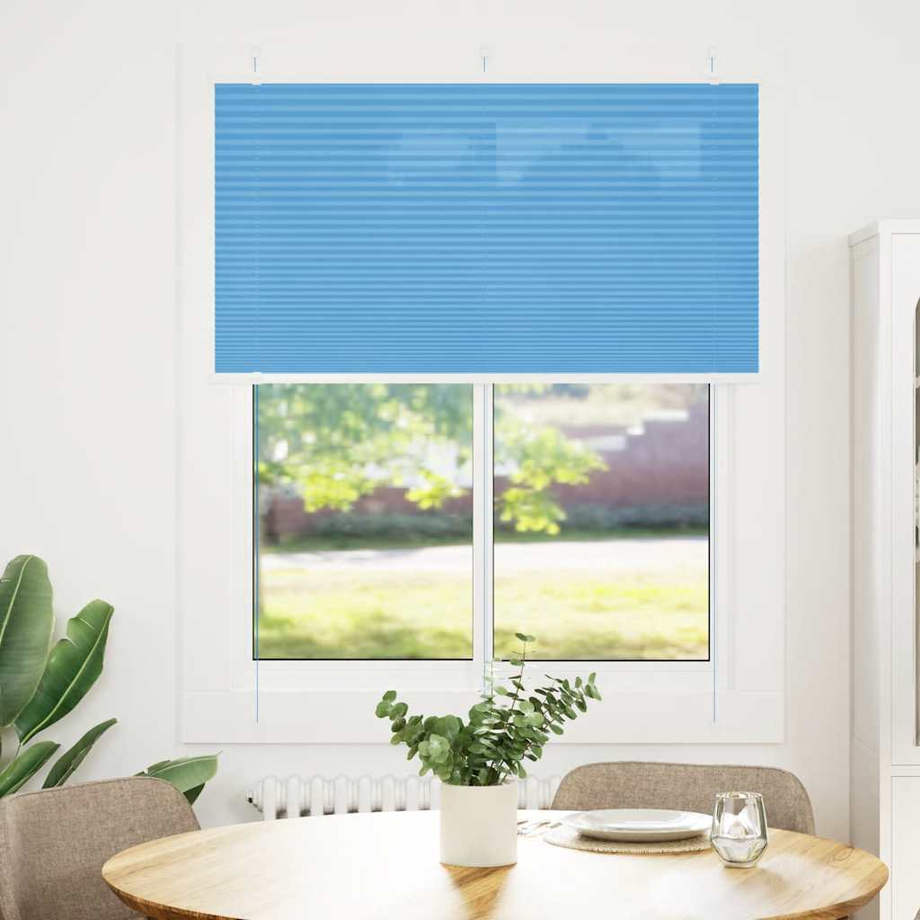 pliszírozott redőny kék 105x100 cm szövetszélesség 104,4 cm