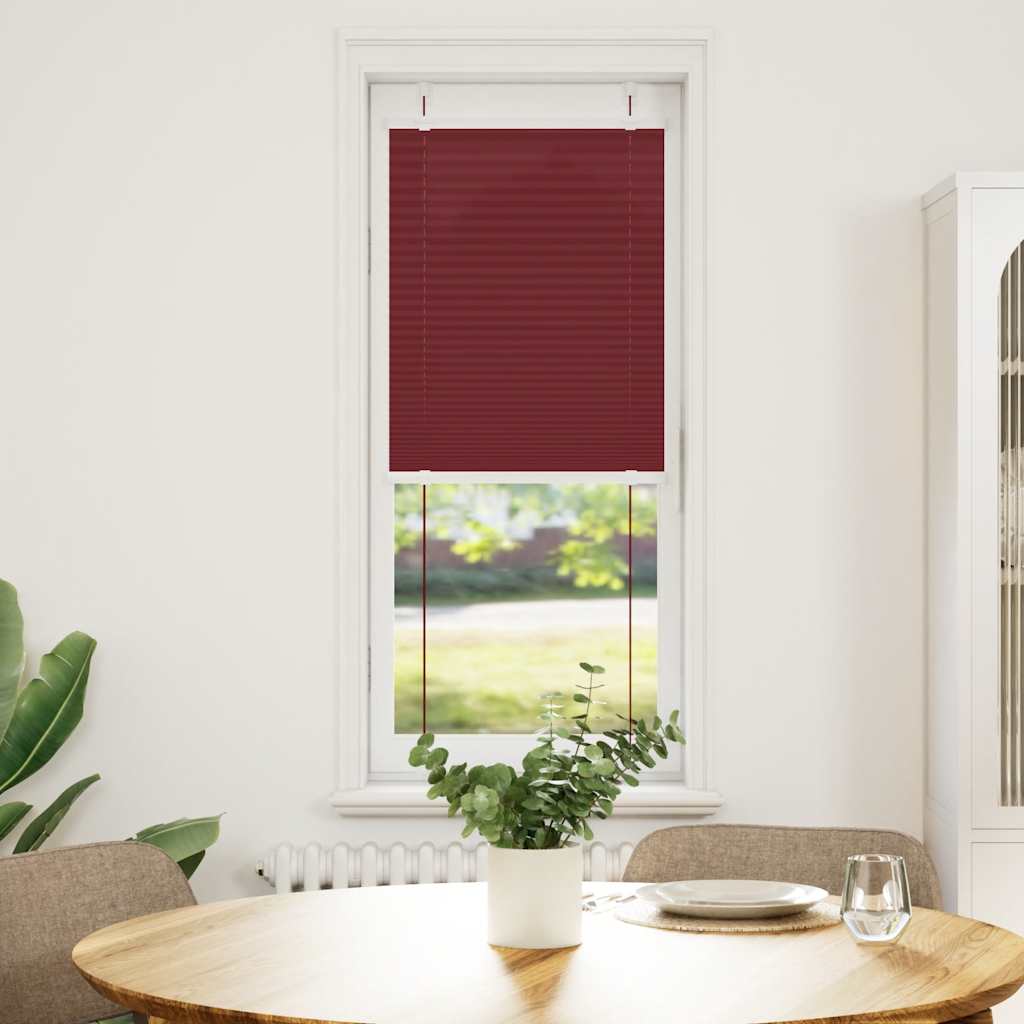 pliszírozott redőny Bordeaux piros 40x100 cm szövetszélesség