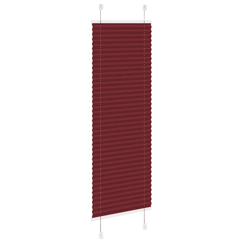 pliszírozott redőny Bordeaux piros 40x100 cm szövetszélesség