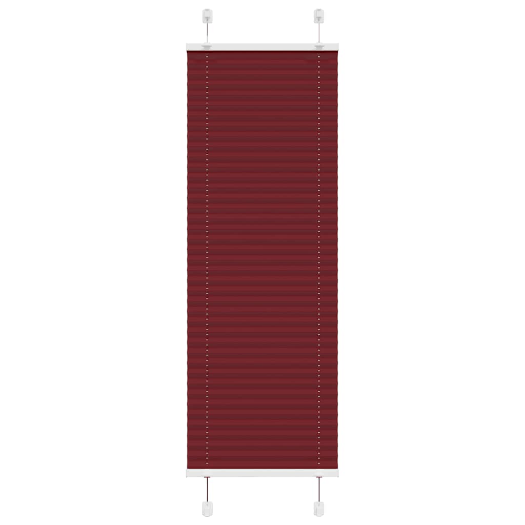 pliszírozott redőny Bordeaux piros 45x100 cm Szövetszélesség