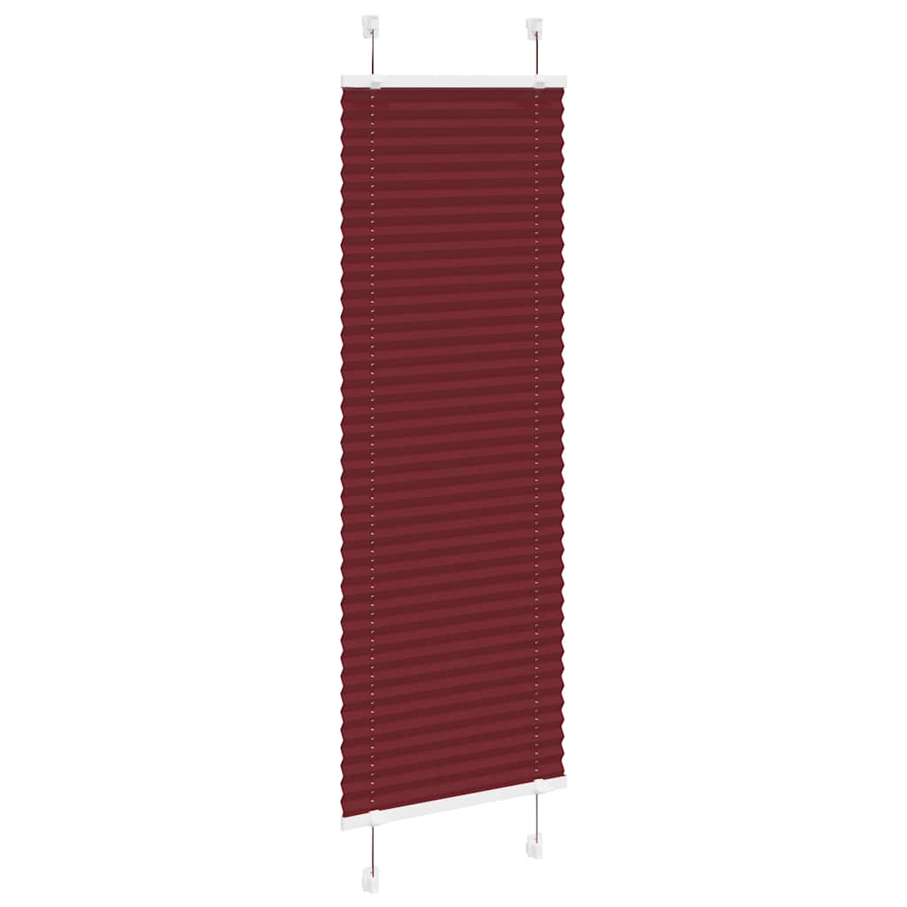 pliszírozott redőny Bordeaux piros 45x100 cm Szövetszélesség