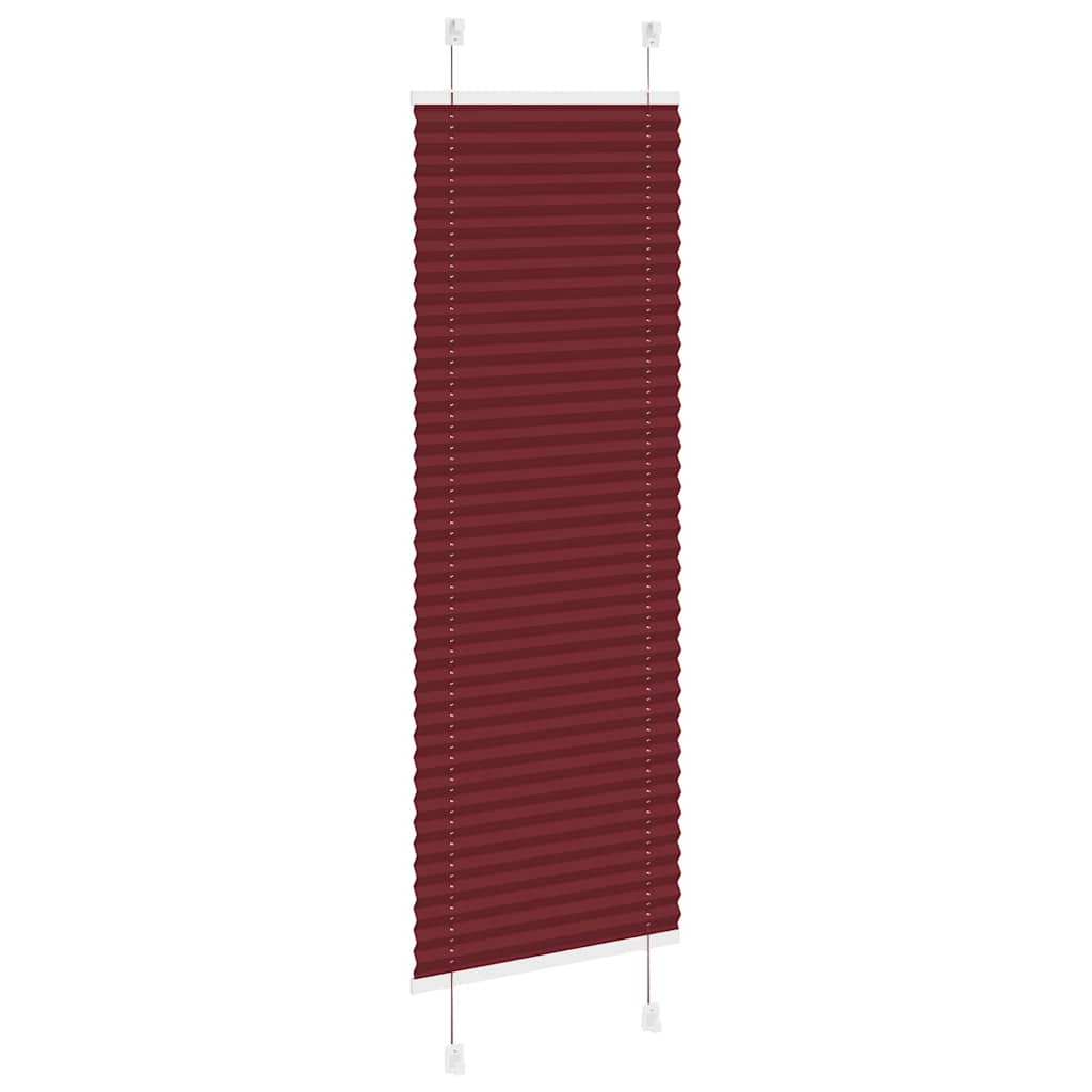 pliszírozott redőny Bordeaux piros 45x100 cm Szövetszélesség