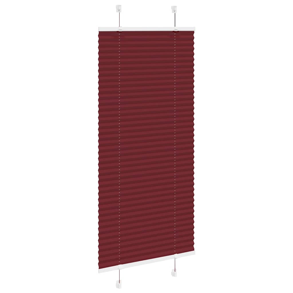 pliszírozott redőny Bordeaux piros 55x100 cm Szövetszélesség