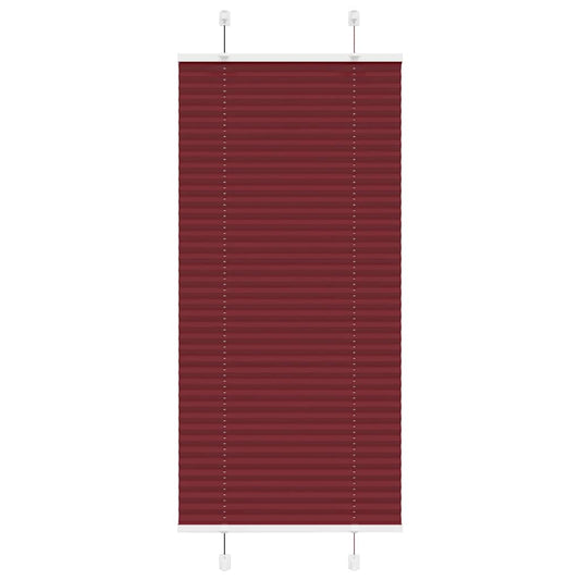 pliszírozott redőny Bordeaux piros 65x100 cm szövetszélesség