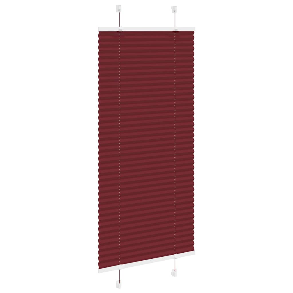 pliszírozott redőny Bordeaux piros 65x100 cm szövetszélesség