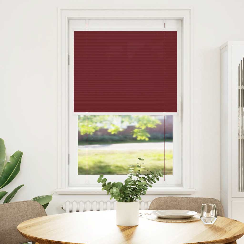 pliszírozott redőny Bordeaux piros 70x100 cm szövetszélesség