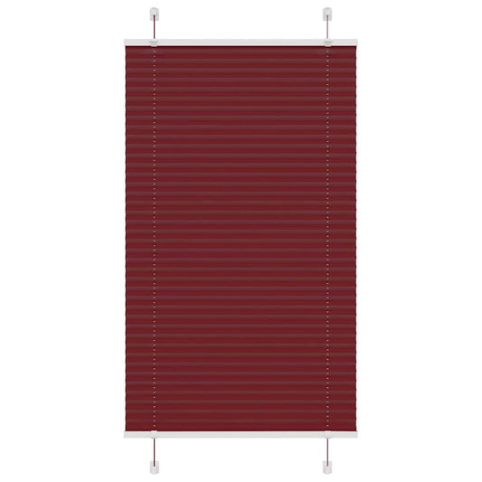 pliszírozott redőny Bordeaux piros 75x100 cm Szövetszélesség