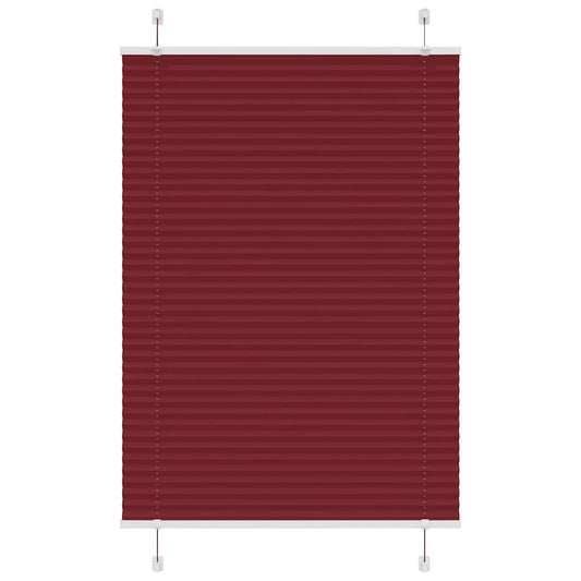 pliszírozott redőny Bordeaux piros 95x100 cm szövetszélesség