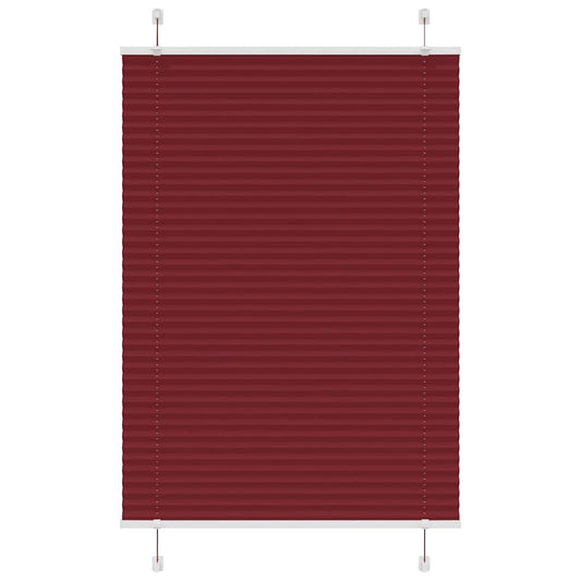 pliszírozott redőny Bordeaux piros 100x100 cm szövetszélesség
