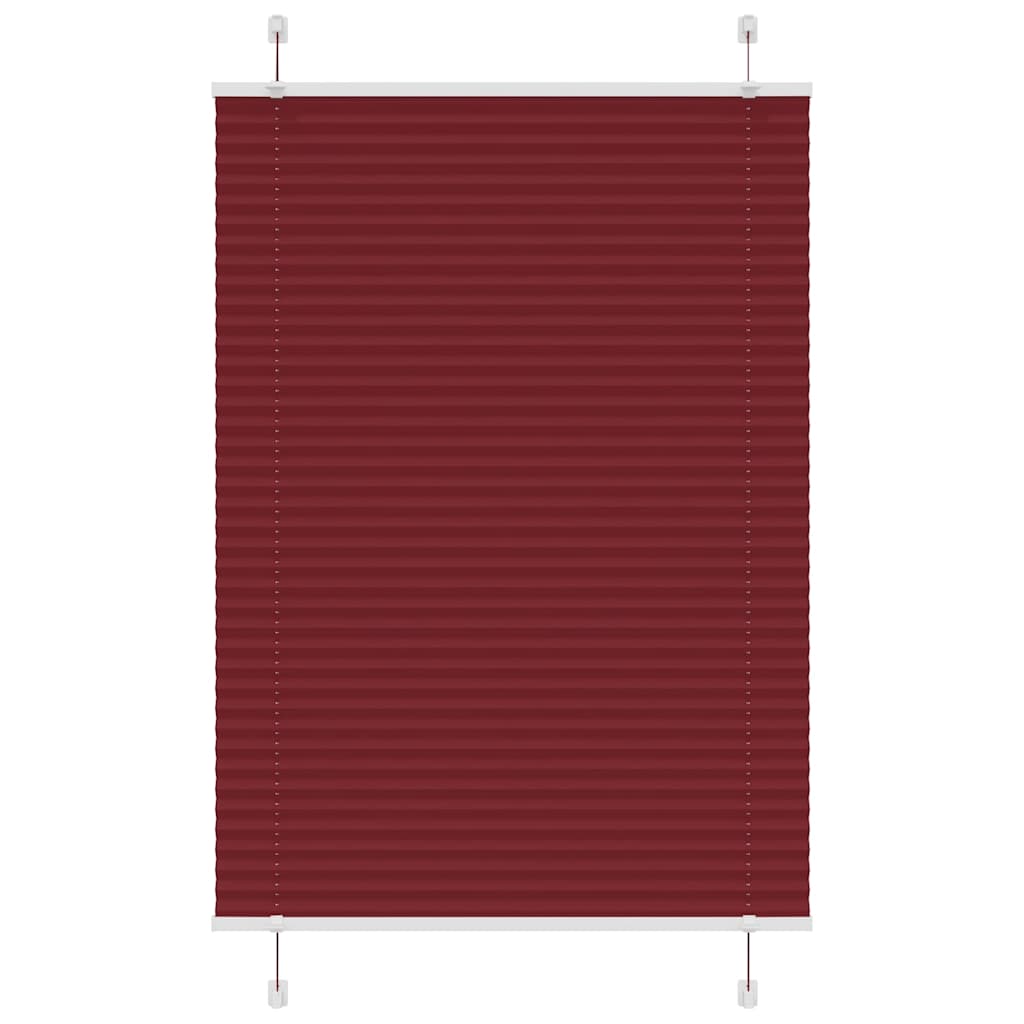 pliszírozott redőny Bordeaux piros 100x100 cm szövetszélesség