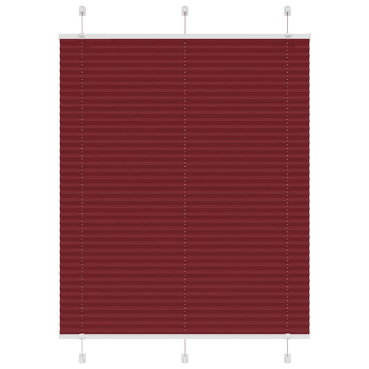 pliszírozott redőny Bordeaux piros 105x100 cm szövetszélesség