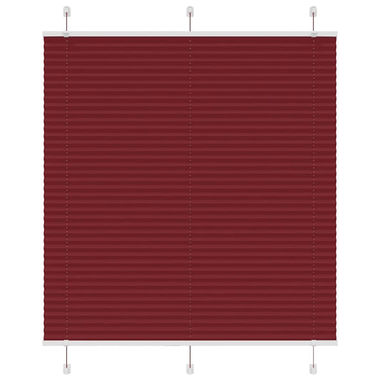 pliszírozott redőny Bordeaux piros 115x100 cm szövetszélesség