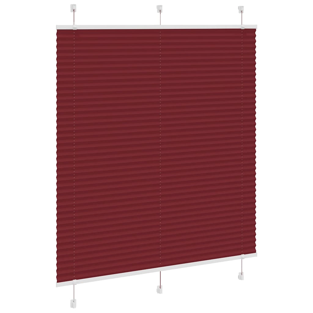 pliszírozott redőny Bordeaux piros 115x100 cm szövetszélesség