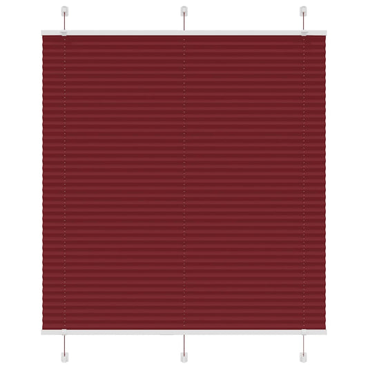 pliszírozott redőny Bordeaux piros 120x100 cm szövetszélesség