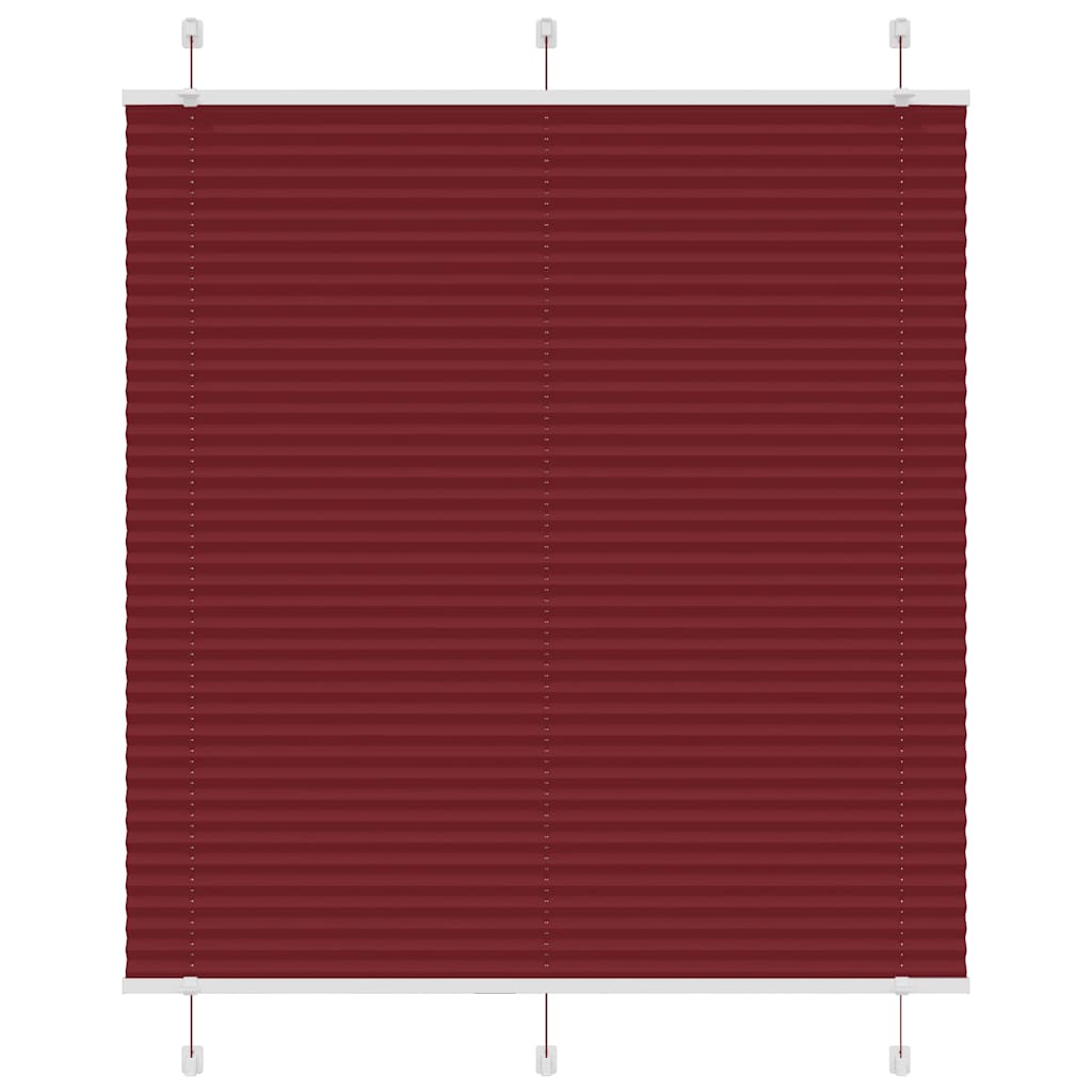 pliszírozott redőny Bordeaux piros 120x100 cm szövetszélesség