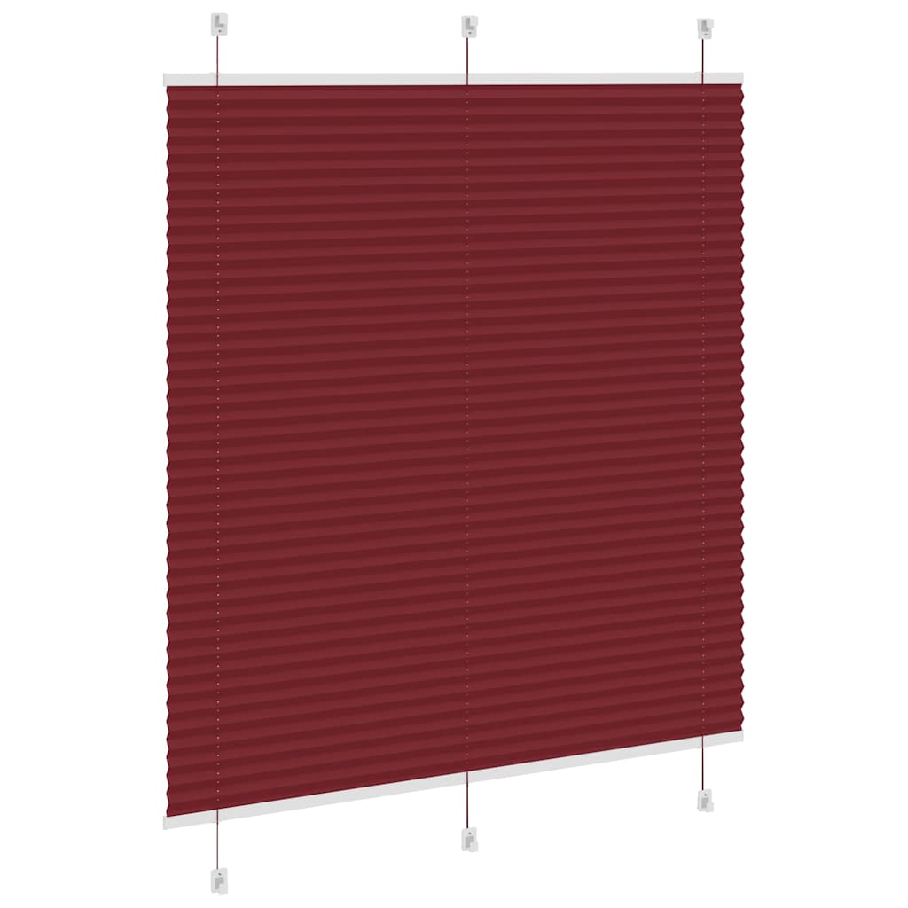 pliszírozott redőny Bordeaux piros 120x100 cm szövetszélesség