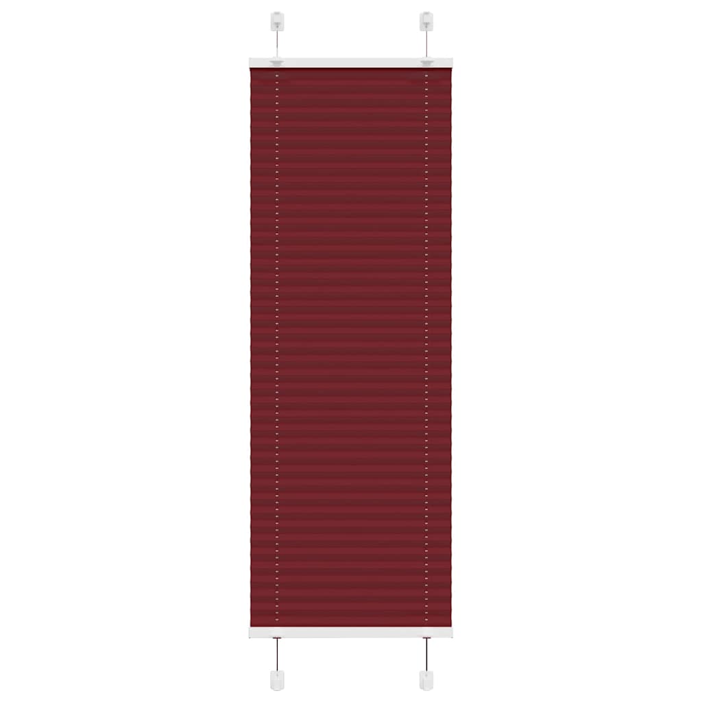 pliszírozott redőny Bordeaux piros 40x150 cm szövetszélesség