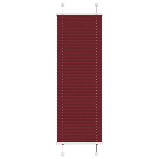 pliszírozott redőny Bordeaux piros 45x150 cm Szövetszélesség