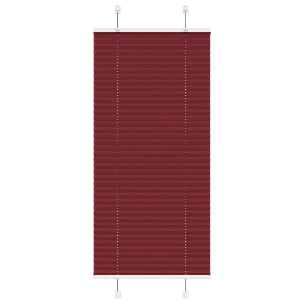 pliszírozott redőny Bordeaux piros 55x150 cm Szövetszélesség