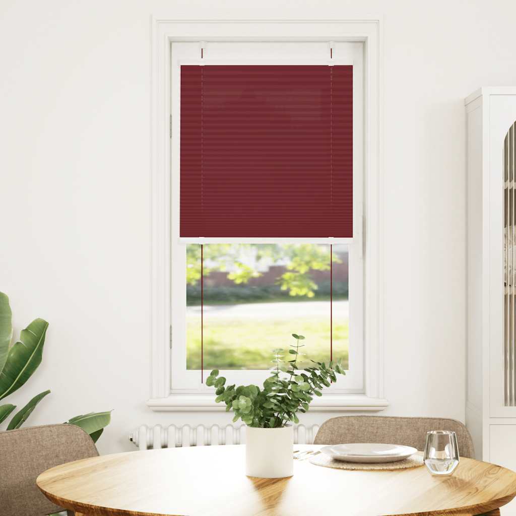 pliszírozott redőny Bordeaux piros 55x150 cm Szövetszélesség