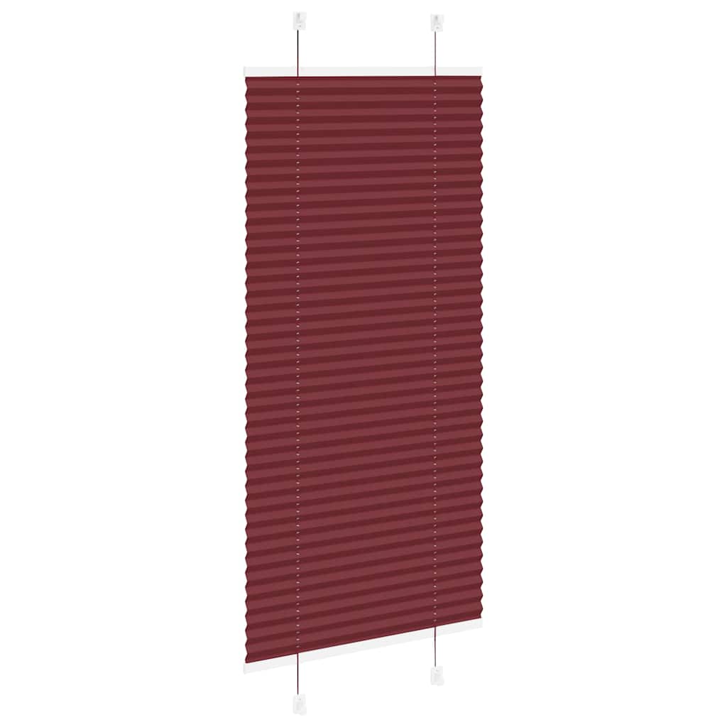 pliszírozott redőny Bordeaux piros 60x150 cm Szövetszélesség