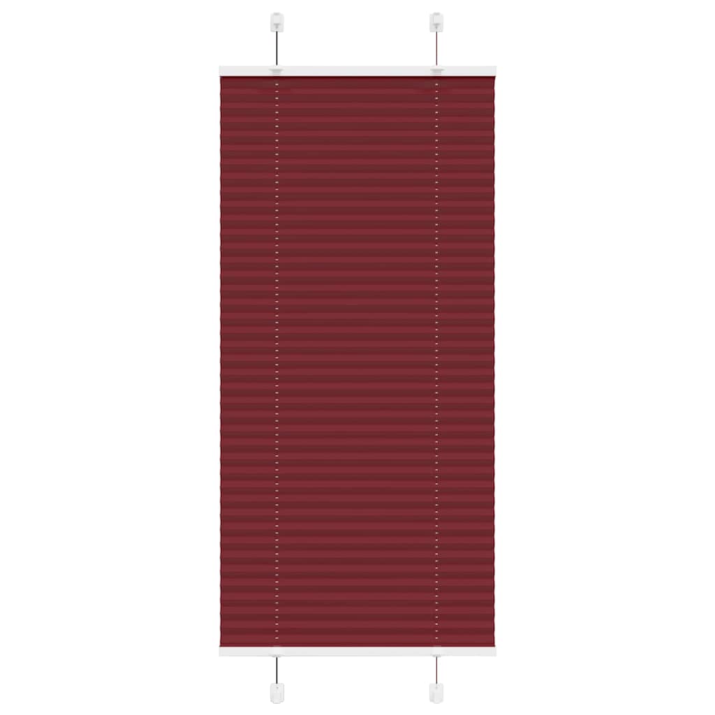 pliszírozott redőny Bordeaux piros 65x150 cm szövetszélesség