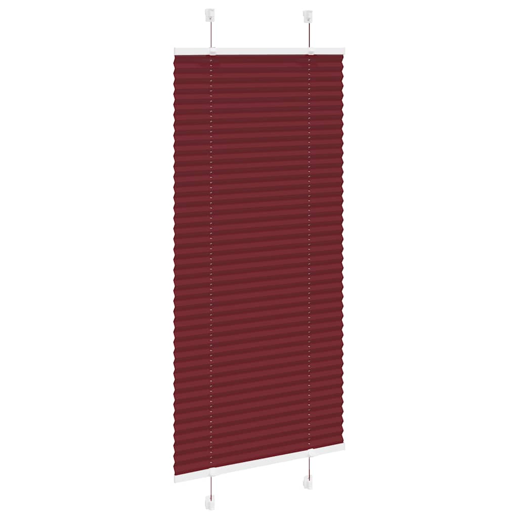pliszírozott redőny Bordeaux piros 65x150 cm szövetszélesség