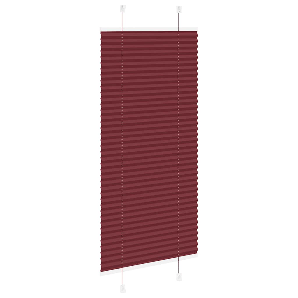 pliszírozott redőny Bordeaux piros 65x150 cm szövetszélesség