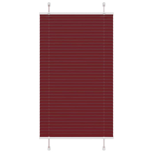 pliszírozott redőny Bordeaux piros 70x150 cm szövetszélesség