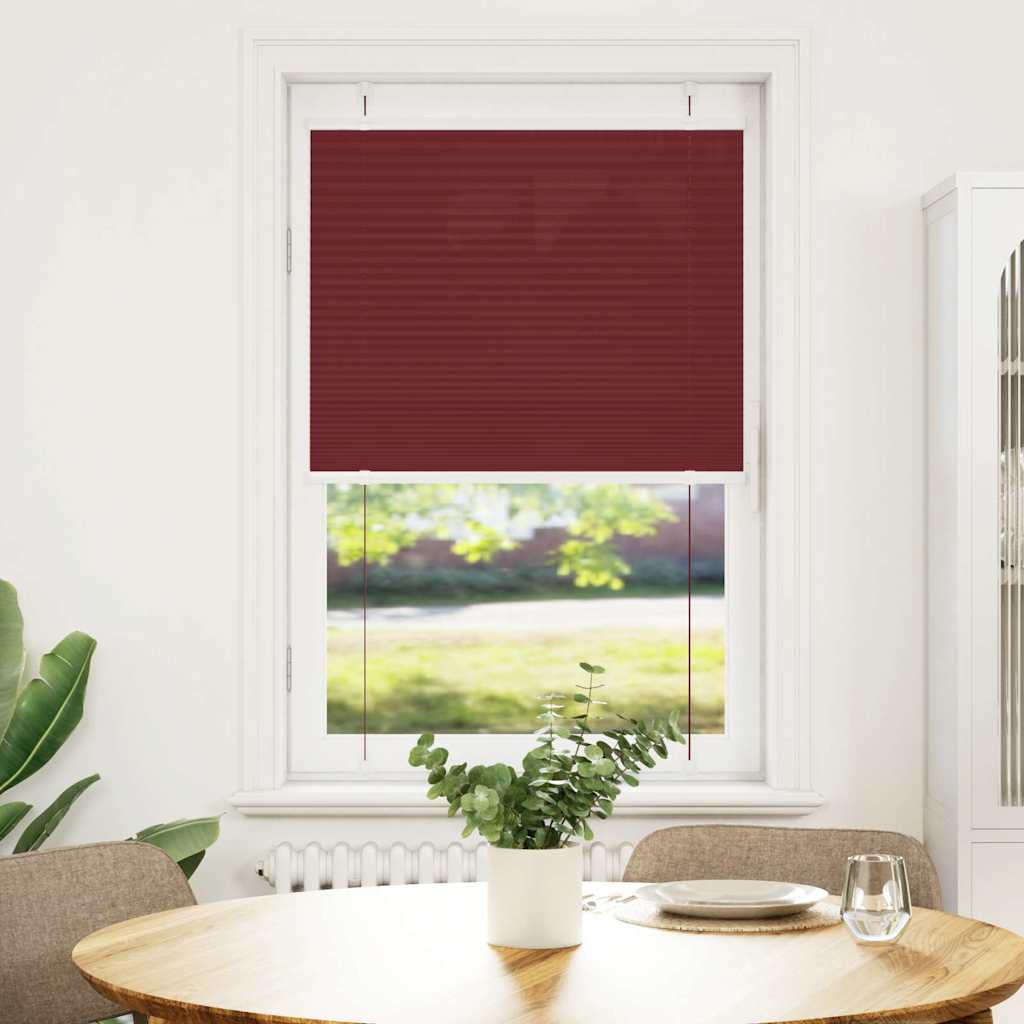 pliszírozott redőny Bordeaux piros 70x150 cm szövetszélesség