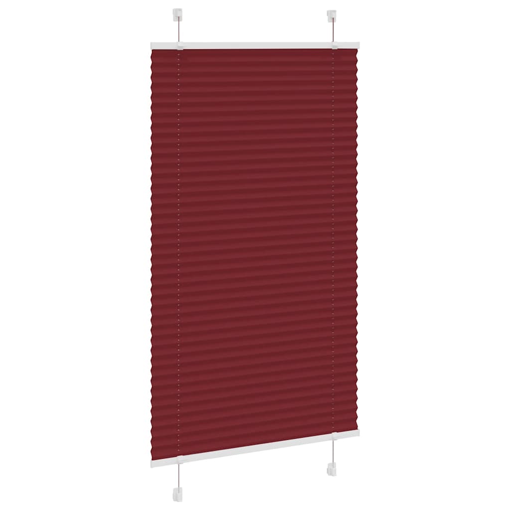 pliszírozott redőny Bordeaux piros 75x150 cm Szövetszélesség