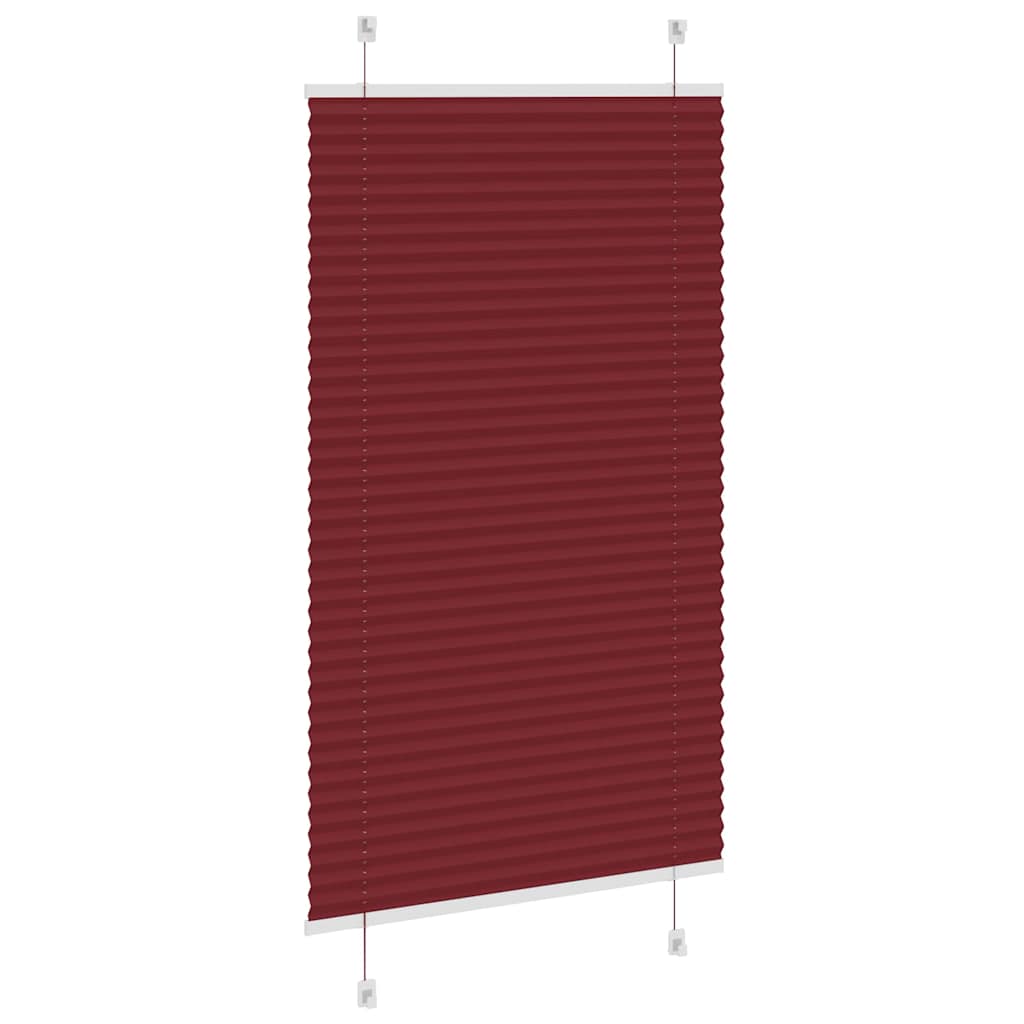 pliszírozott redőny Bordeaux piros 75x150 cm Szövetszélesség