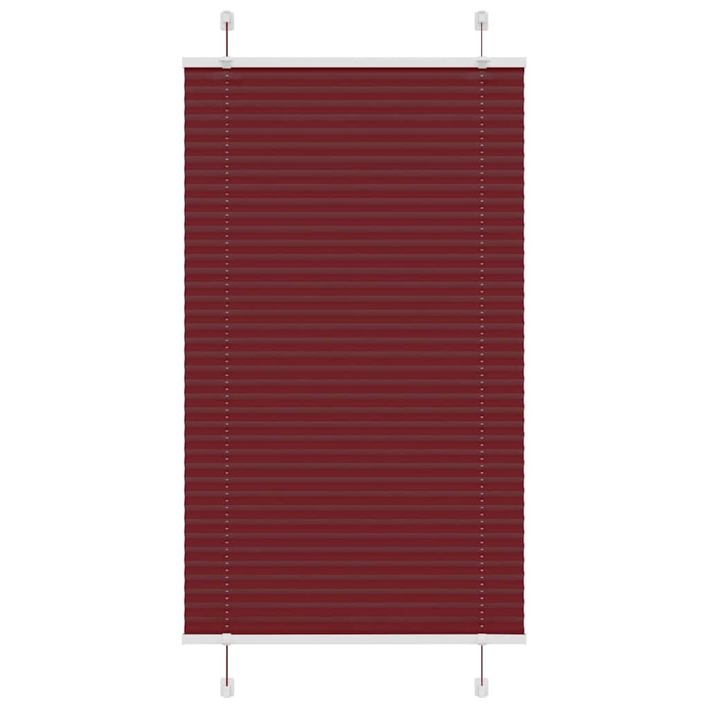 pliszírozott redőny Bordeaux piros 80x150 cm szövetszélesség