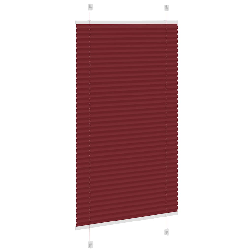 pliszírozott redőny Bordeaux piros 80x150 cm szövetszélesség