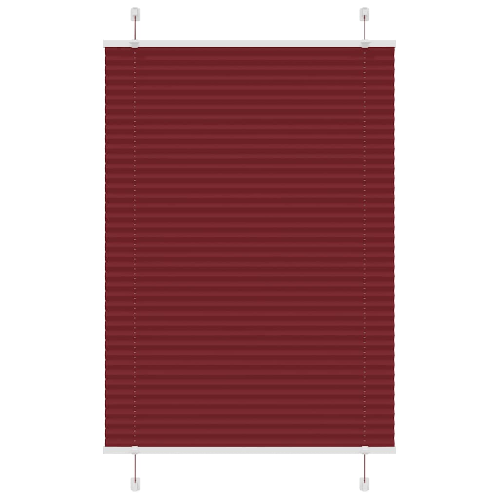 pliszírozott redőny Bordeaux piros 90x150 cm szövetszélesség