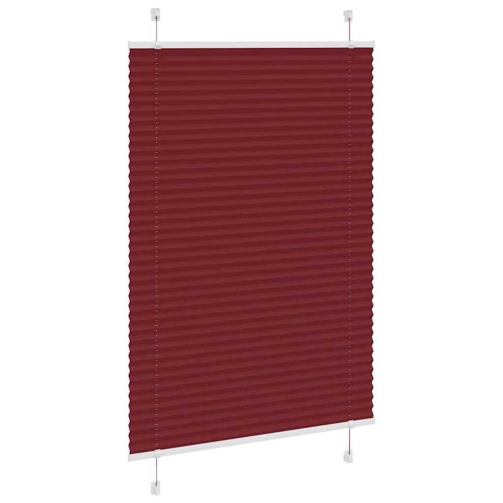 pliszírozott redőny Bordeaux piros 90x150 cm szövetszélesség