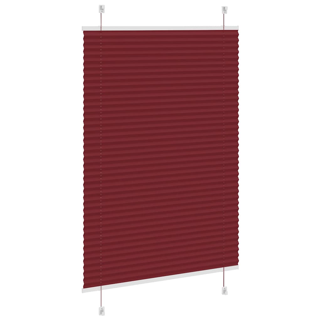 pliszírozott redőny Bordeaux piros 90x150 cm szövetszélesség
