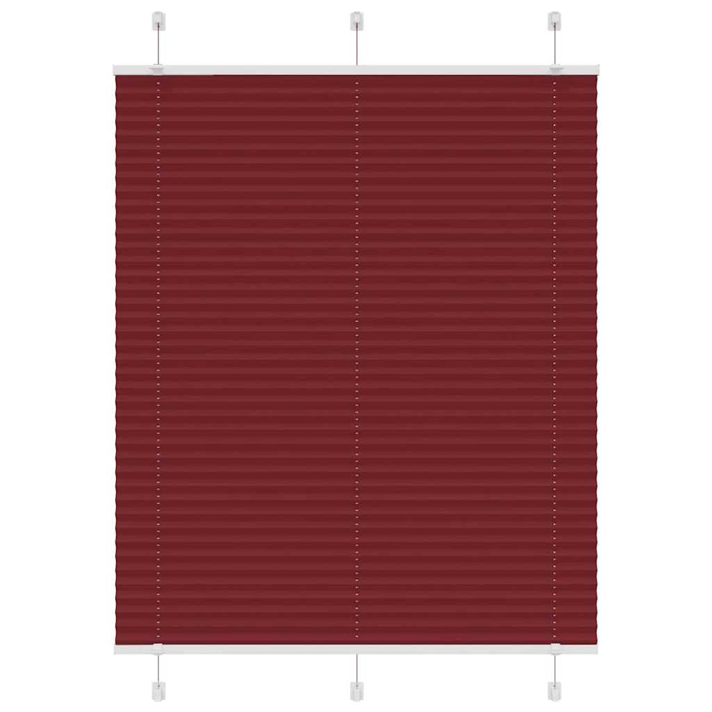pliszírozott redőny Bordeaux piros 105x150 cm szövetszélesség