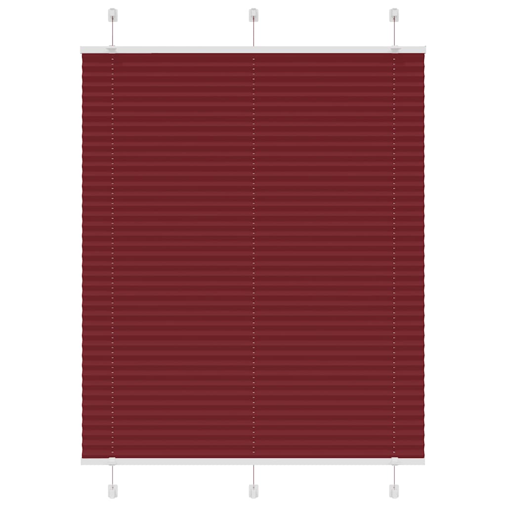 pliszírozott redőny Bordeaux piros 110x150 cm szövetszélesség