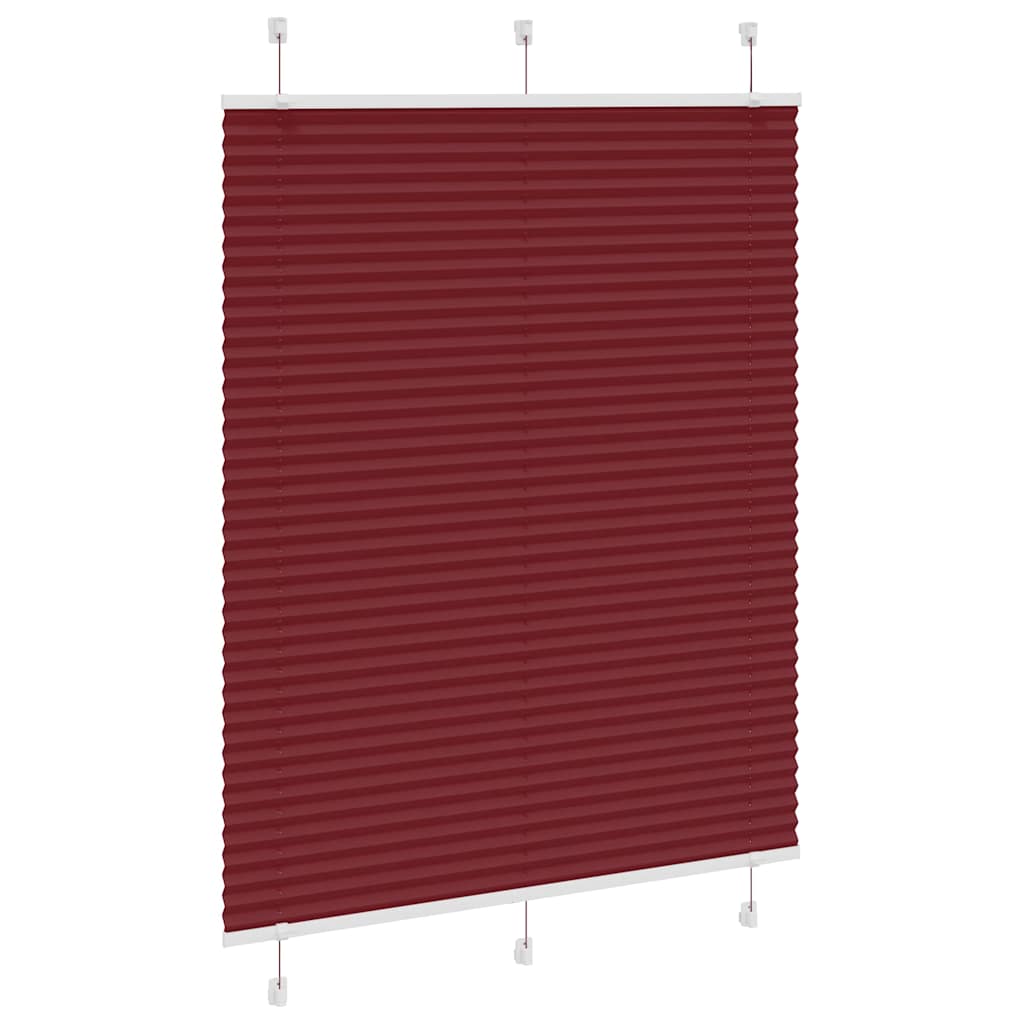 pliszírozott redőny Bordeaux piros 110x150 cm szövetszélesség