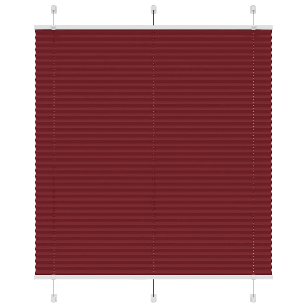 pliszírozott redőny Bordeaux piros 115x150 cm szövetszélesség
