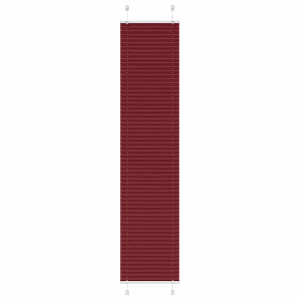 pliszírozott redőny Bordeaux piros 40x200 cm szövetszélesség