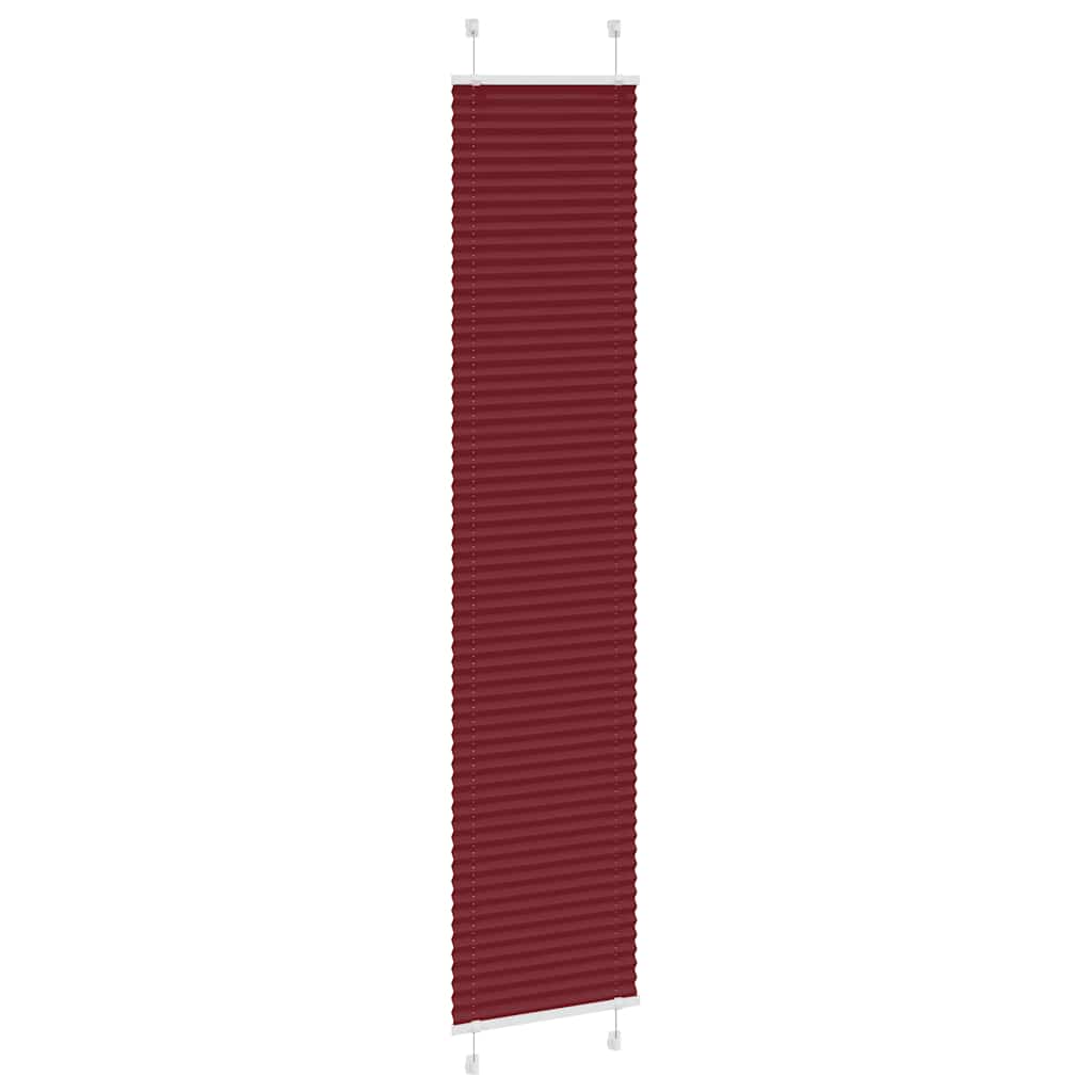 pliszírozott redőny Bordeaux piros 40x200 cm szövetszélesség