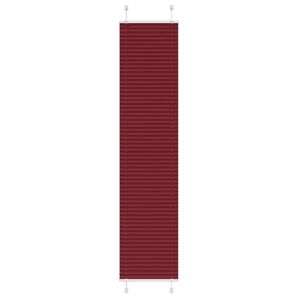 pliszírozott redőny Bordeaux piros 45x200 cm Szövetszélesség